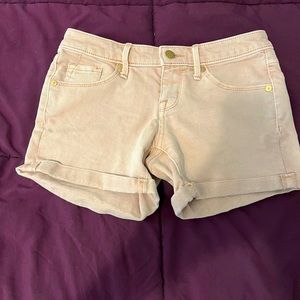 Gently Worn Women’s/Junior’s Light colored (pale pink/khaki) Denim shorts!!